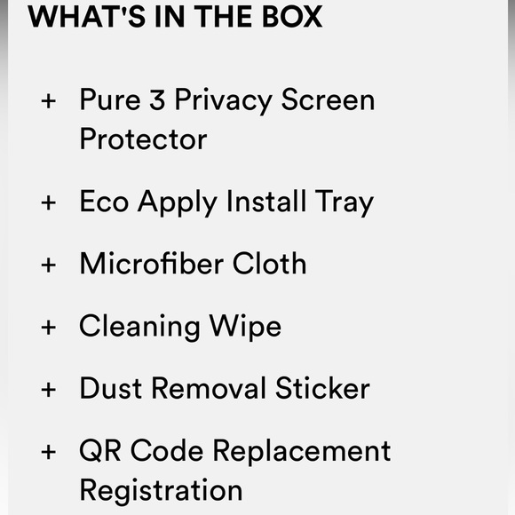 NIB!  Pure 3 Privacy Screen Protector for iPhone 14 Pro Replacement - Picture 12 of 12